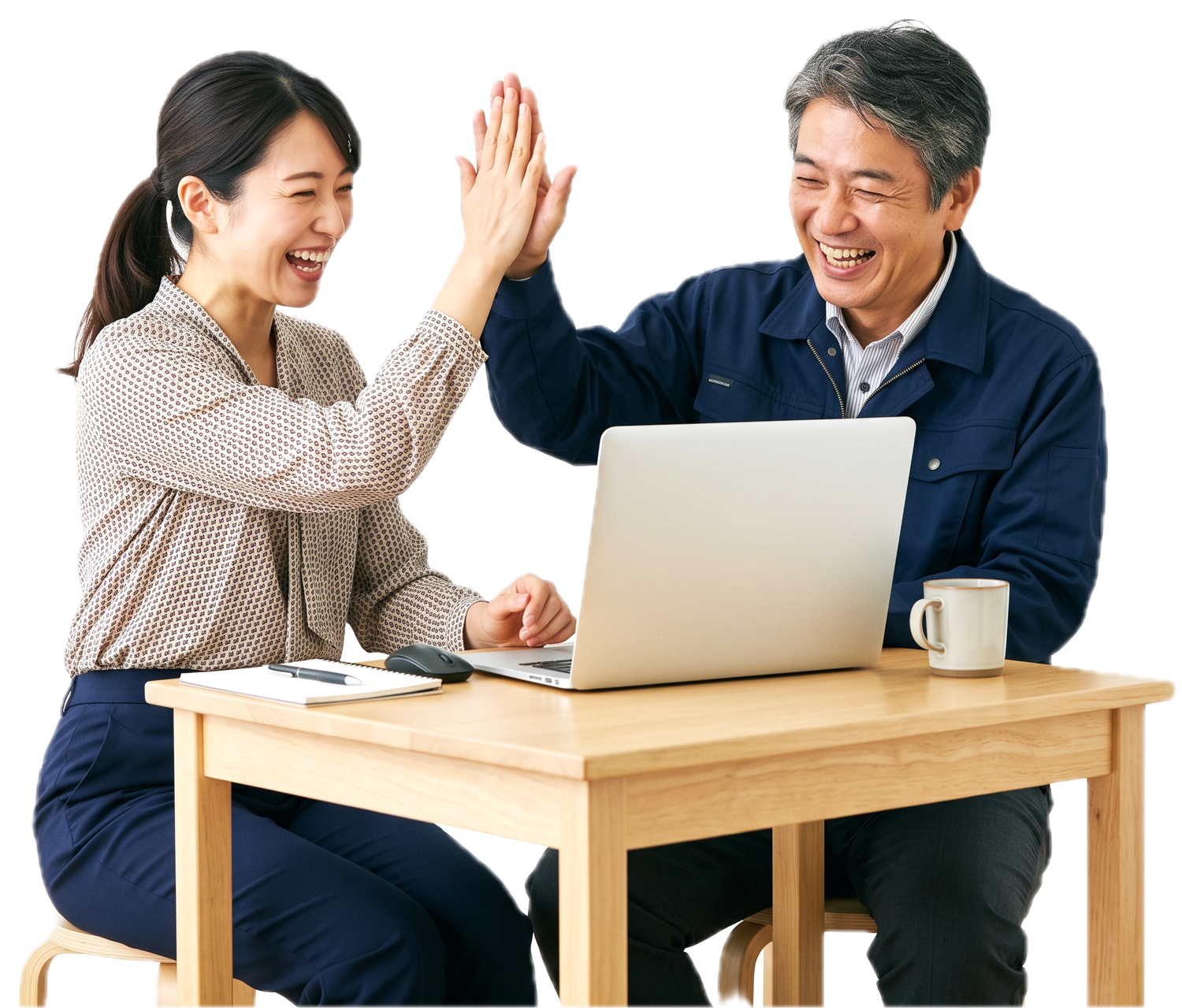 業務ツールが完成した瞬間の中小企業の現場